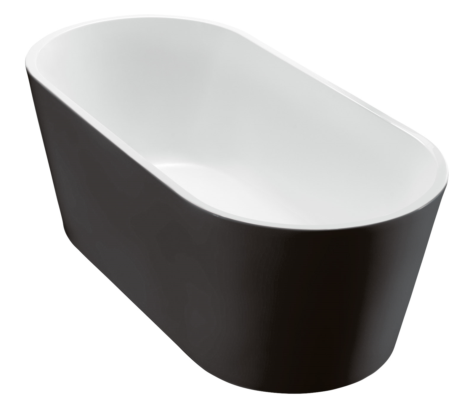 Ванна акриловая 170х80 без перелива BB71-1700-NERO-W0 BelBagno
